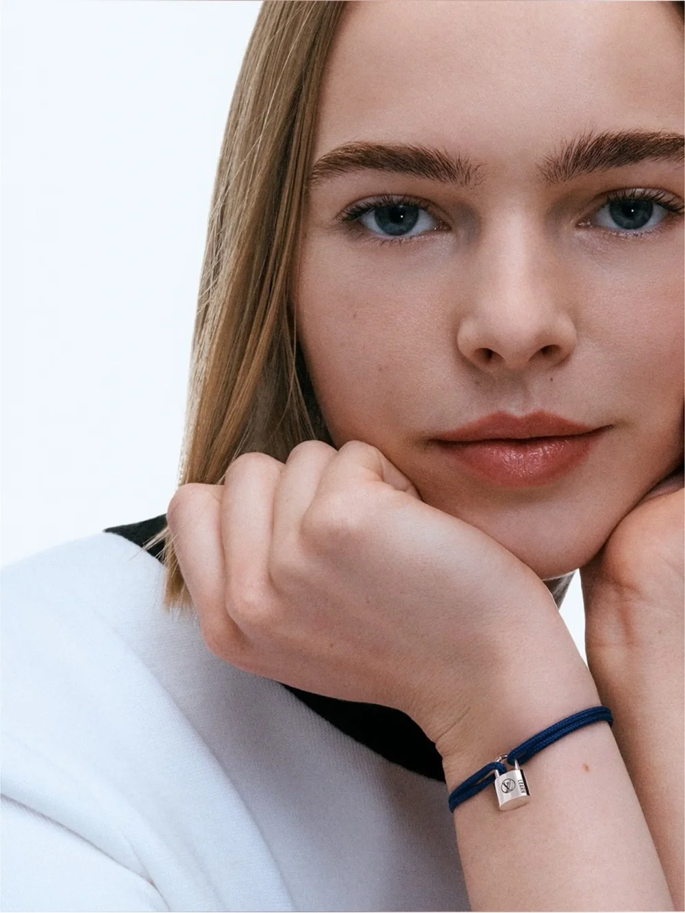 Louis Vuitton X UNICEF 925 Sterling Silver Lockit Bracelet